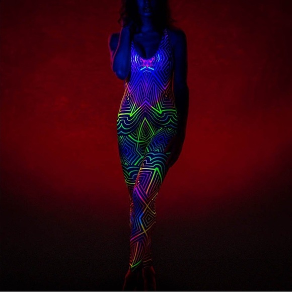 Sykadelic Dreams Jumpsuit, Sz XL, EUC - Picture 6 of 6